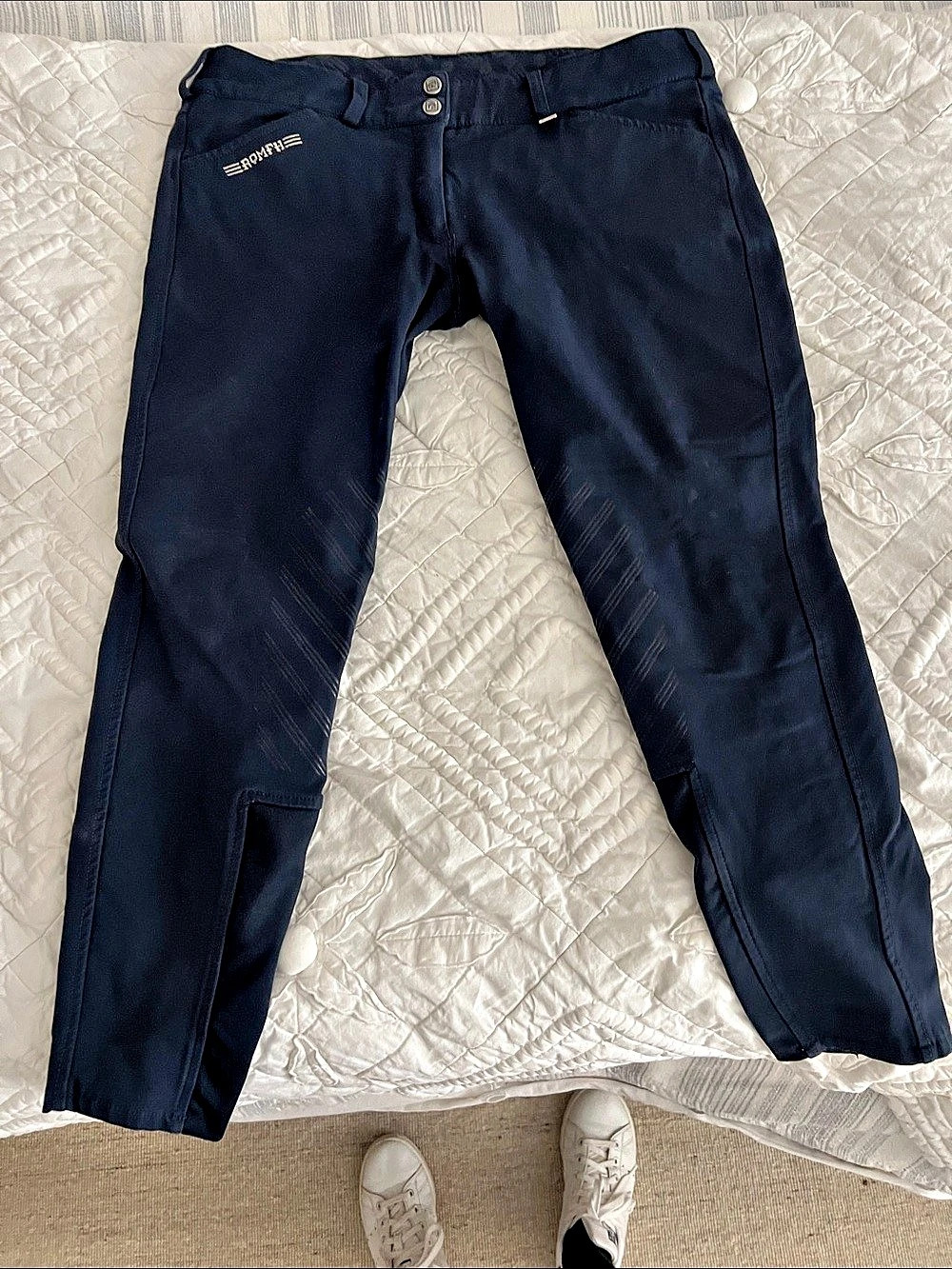 Romfh Sarafina Euro Grip Silicone Knee Patch Breech Blue